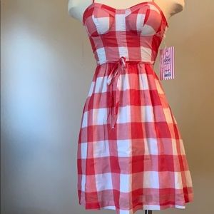 Red gingham dress